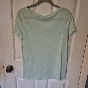 Talbots Short Sleeve Crew Tee in Mint Green